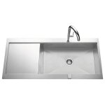 Js schock - vier de cuisine inox lisse roma plus - l 1160 x l 520 x p 190 mm - sous - meuble de 80 cm ...