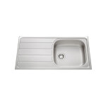 Js - vier de cuisine en inox mini - structure montebello - l 1000 x l 500 x p 160 mm - sous - meuble ...