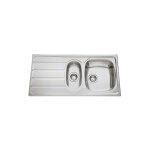 Js - vier de cuisine inox mini - structure montebello avec vide sauce - l 1000 x l 500 x p 160 mm - sous ...