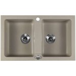 Viers - evier en granit, 78x48 cm, beige gr2222 - sapho Viers - evier en granit, 78x48 cm, beige gr2222 - sapho
