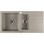 Sapho - viers - evier en granit, 96x48 cm, beige gr1332