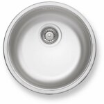 Novaservis - viers - Évier rond, diamètre 43 cm, avec trop - plein, inox dr43 Novaservis - viers - Évier rond, diamètre 43 cm, avec trop - plein, inox dr43