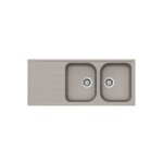 �vier granit gris b�ton schock viola 2 bacs 1 �gouttoir