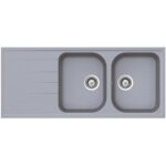 vier granit gris schock viola 2 bacs 1 gouttoir