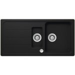 Schock - vier granit noir formhaus 1 bac et demi - 1 �gouttoir