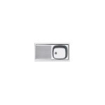 Franke - vier inox à encastrer 1 cuve 1 égouttoir 860x435 mm, esx611 86 Franke - vier inox à encastrer 1 cuve 1 égouttoir 860x435 mm, esx611 86