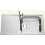 Ewi - vier inox lisse luisina fagotto 1 grand bac 1 égouttoir Ewi - vier inox lisse luisina fagotto 1 grand bac 1 égouttoir