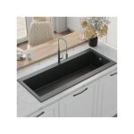 K�mbad - vier granit noir yuna 1 tr�s grand bac sans �gouttoir