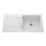 Js schock - evier trevise - 1 grand bac et 1 égouttoir - décor : blanc - schock Js schock - evier trevise - 1 grand bac et 1 égouttoir - décor : blanc - schock