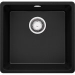 Primagran - evier sous plan 46x44cm, evier en granit 1 bac + kit de vidage, �vier au meuble 50cm - venise ...