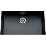 Cuisissimo - vier sous - plan granit noir mouchet� luisina quadrille 1 bac 760x440