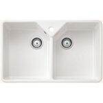 Vier timbre d'office cramique blanc sanindusa farmhouse 2 bacs 793x491