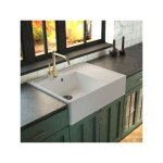 Kmbad - vier timbre d'office granit blanc gris mat ewen 1 bac 1 gouttoir  droite