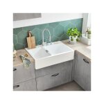 Vier timbre d'office granit blanc kallio 2 bacs