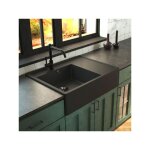 vier timbre d'office granit noir kmbad ewen 1 bac 1 gouttoir  droite