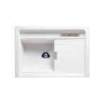 Schock - vier timbre d'office granit largo blanc polaris 1 bac 1 gouttoir
