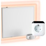 Chauffage mural infrarouge avec thermostat [tlcommande + contrle wifi] ? radiateur mural  infrarouge ...