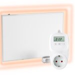 Chauffage mural infrarouge avec thermostat [tlcommande + contrle wifi] ? radiateur mural  infrarouge ...