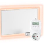 Chauffage mural infrarouge avec thermostat [tlcommande + contrle wifi] ? radiateur mural  infrarouge ...