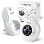 Viesta® th20 thermostat sans fil à prise (230v / 3600w) ? digital, programmable, avec télécommande, programme ... Viesta® th20 thermostat sans fil à prise (230v / 3600w) ? digital, programmable, avec télécommande, programme ...