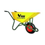 Brouettes vigor 100 - jaune seau jaune plastique 100 l