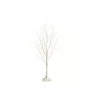 Viking choice - arbre artificiel - bouleau - 150 cm - avec clairage - 120 leds - blanc