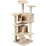 Viking choice - griffoir arbre à chat xxl 131 x 58 x 50 cm beige Viking choice - griffoir arbre à chat xxl 131 x 58 x 50 cm beige