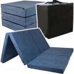Viking choice - matelas pliable 2 personnes - housse lavable - 195cm x 120cm x 7cm - marine