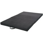 Matelas pliable matelas d'appoint 200x120x10 cm gris