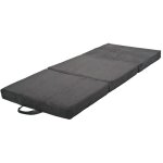 Matelas pliant matelas d'appoint 200x80x10 cm gris