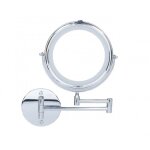 Viking choice - miroir de maquillage - miroir grossissant - avec led - 20 cm - chrome