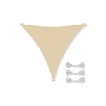 Viking choice - toile d'ombrage - imperm�able - triangle - 3, 6x3, 6x3, 6 m - beige