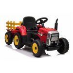 Tracteur orientable �lectrique avec remorque - rouge