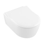 Villeroy&boch - abattant wc avento slimseat charnires en acier inoxydable, avec softclosin blanc alpin ...