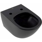 Villeroy&boch - antao - cuvette de wc suspendue, rimless, ceramicplus, titanglaze, twistflush, pure black ...