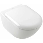 Villeroy&boch - antao - cuvette de wc suspendue, rimless, ceramicplus, twistflush, blanc alpin 4674t0r1 ...