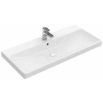 Villeroy&boch - avento - meuble lavabo 80x47 cm, avec trop - plein, trou de robinetterie, blanc alpin ...