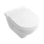Villeroy&boch - cuvette wc suspendue ovale  fond creux o. novo blanc alpin pour bti support (56601001) ...
