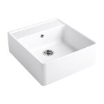 Villeroy&boch - evier timbre office villeroy et boch tradition 1 bac blanc ceramicplus avec vidage automatique ...