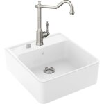 Villeroy&boch - evier villeroy et boch timbre d'office tradition 1 bac vidage auto + robinet de cuisine ...