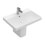 Villeroy&boch - lavabos muraux, 650 x 470 mm, rectangulaire, pour robinetterie � 3 trou s, trou de robinetteri ...