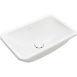 Villeroy&boch - loop&friends - lavabo  encastrer, 61x41 cm, sans trop - plein, ceramicplus, blanc alpin ...