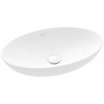 Villeroy&boch - vasque ovale � poser villeroy et boch loop and friends non meul� 56 x 38 blanc ceramicplus ...