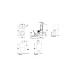 Villeroy&boch - o. novo, accessoires, m�canisme � touche dualflush, chrom��, alimentation lat�rale ou ...