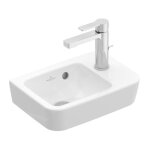 Villeroy&boch - o. novo - lave - mains compact 360x250 mm, avec trop - plein, avec 1 trou de robinetterie ...