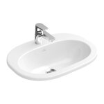 Villeroy&boch - o. novo, vasques  encastrer, 560 x 405 mm, ovale, pour robinetterie  3 trou s, troude ...