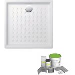 Villeroy&boch - pack receveur de douche 90 x 90 villeroy et boch o novo carr� blanc + kit d'�tanch�it� ...