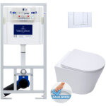 Villeroy&boch - viconnect pro s pack wc bti + wc swiss aqua technologies sans bride et fixations invisibles ...