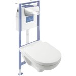 Villeroy&boch - pack wc sans bride villeroy et boch o novo avec abattant frein de chute + bti - support ...