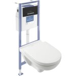 Villeroy&boch - pack wc sans bride villeroy et boch o novo avec abattant frein de chute + bâti viconnect ... Villeroy&boch - pack wc sans bride villeroy et boch o novo avec abattant frein de chute + bâti viconnect ...